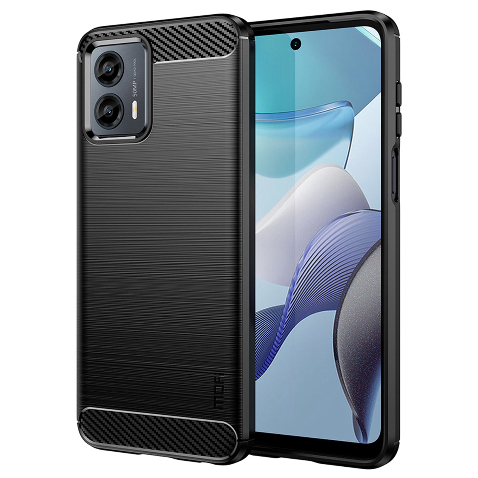 MOFI JK TPU Series-1 for Motorola Moto G 5G (2023) Shockproof Smartphone Case Carbon Fiber Brushed TPU Phone Back Cover MOFI JK TPU Series-1 for Motorola Moto G 5G (2023) Shockproof Smartphone Case Carbon Fiber Brushed TPU Phone Back Cover